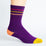 Color Block Purple + Orange Diabetic Socks