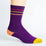 Color Block Purple + Orange Diabetic Socks