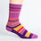 Stripes Purple + Orange Diabetic Socks