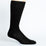 Solid Black Cotton Compression Socks