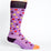 Polka Dot Purple + Pink Cotton Compression Socks