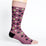 Polka Dot Black + Pink Cotton Compression Socks