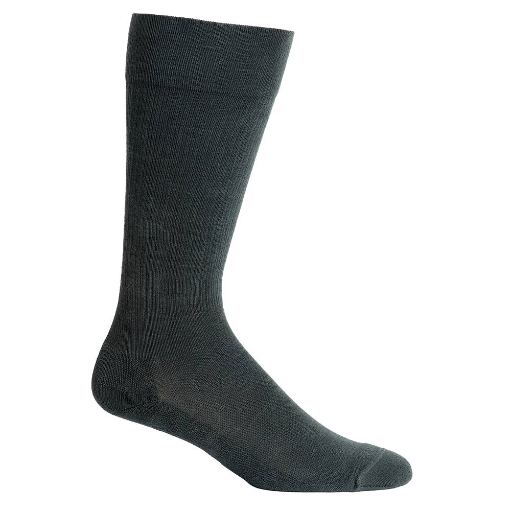 Solid Grey Cotton Compression Socks