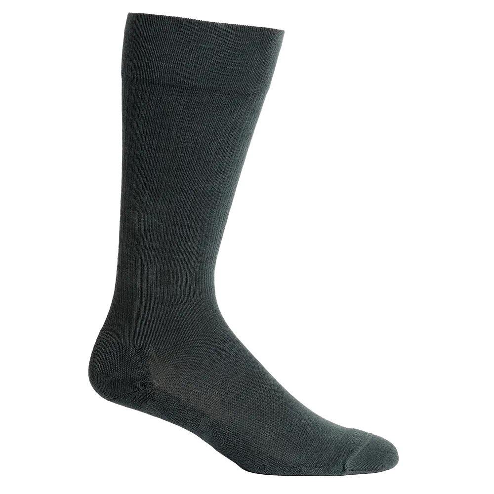 Solid Grey Cotton Compression Socks