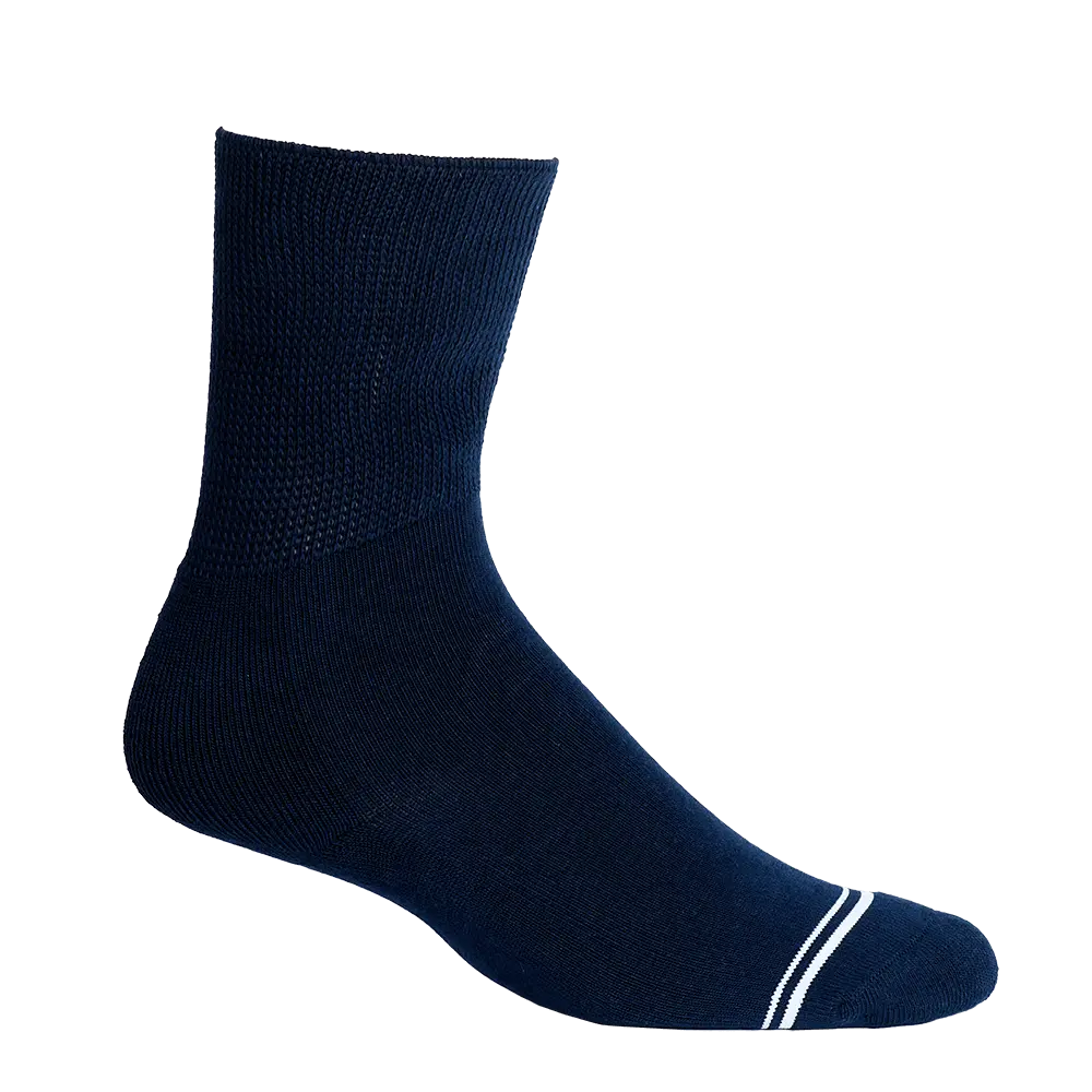 Solid Navy Diabetic Socks